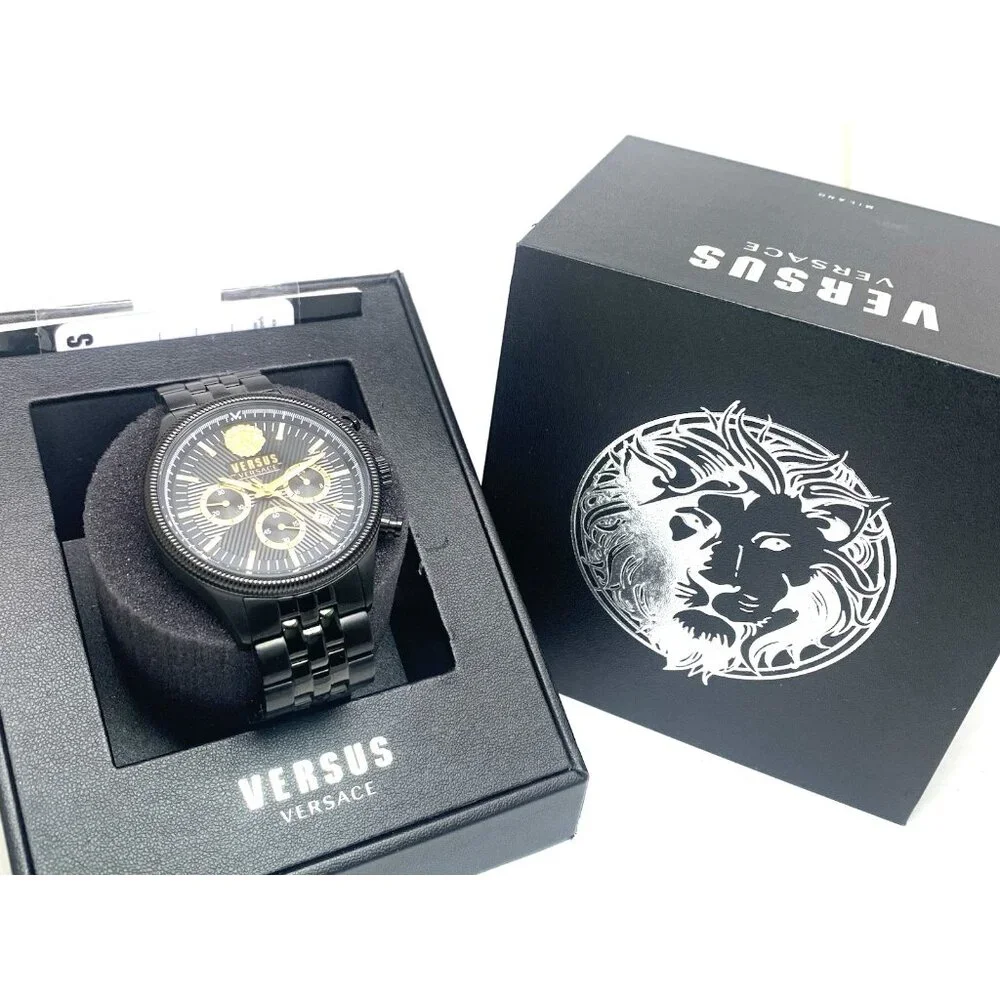 Versus by Versace Men's Watch VSP971221 Chronograph Quartz Black Steel 45mm